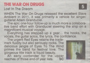 The War On Drugs - The Sun - 14.03.14